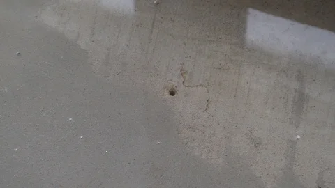 Broke pipe the heating in the floor Stock Footage 86522659