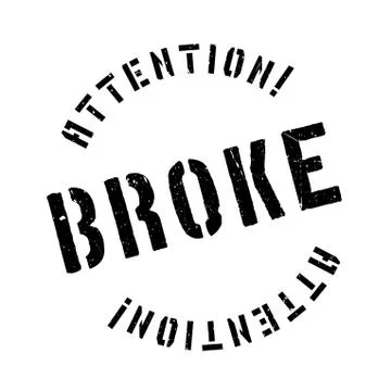 Broke rubber stamp イラスト素材