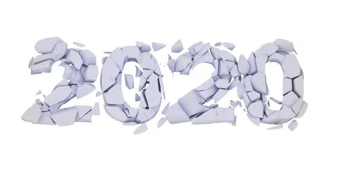 Broken 2020 year Stock Illustration