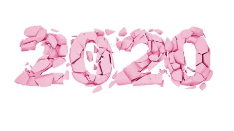 Broken 2020 year Stock Illustration