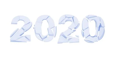 Broken 2020 year Stock Illustration