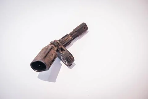 Broken ABS Wheel Sensor of VW Tiguan 2014 Stock Photos