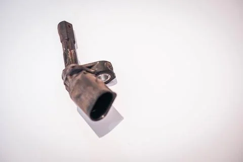 Broken ABS Wheel Sensor of VW Tiguan 1.4 TSI 2014 Stock Photos