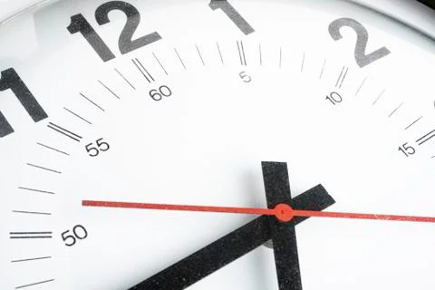 Broken And Dirty Old Clock Face Stock Photos