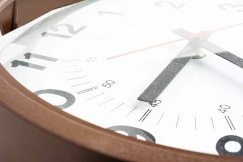 Broken And Dirty Old Clock Face Stock Photos