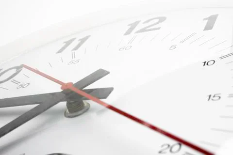 Broken And Dirty Old Clock Face Stock Photos