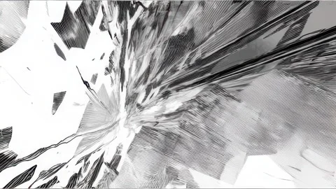 Broken Anime Surface Texture Loop Video stock 309436560