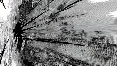 Broken Anime Surface Texture Loop Stock Footage 309437494