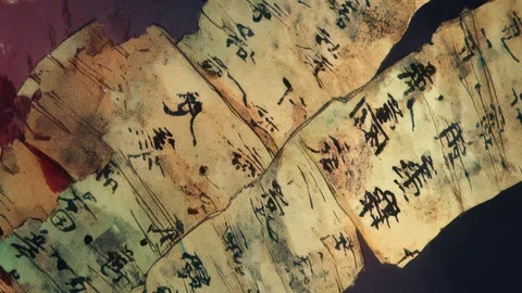 Broken Anime Surface Texture Loop Stock Footage 309438411