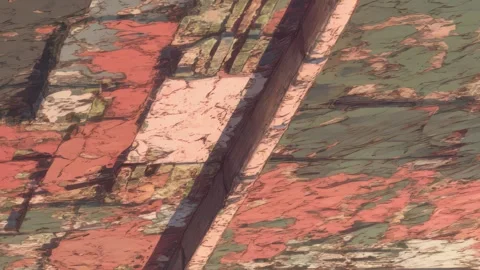 Broken Anime Surface Texture Loop Stock Footage 309438851
