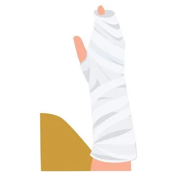 Broken arm Stock Illustration