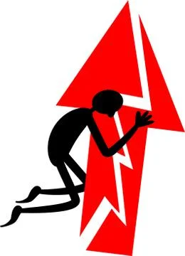 Broken Arrow Man Stock-Illustration