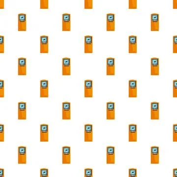 Broken atm screen pattern showing financial failure イラスト素材