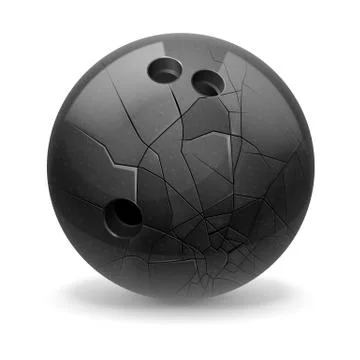 Broken ball Stock Illustration