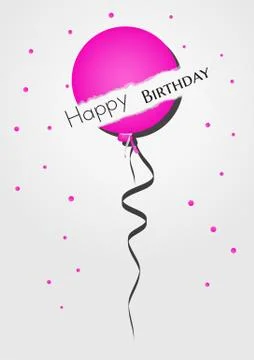 Broken balloon Stock Illustration