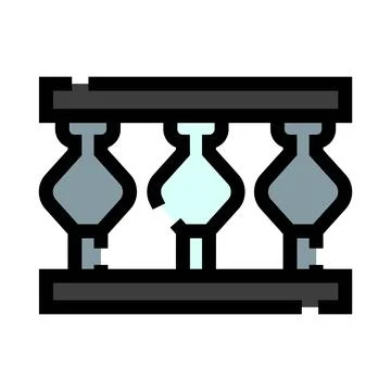 Broken baluster illustrating damage, weakness, and maintenance need イラスト素材
