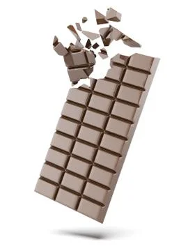 Broken bars of chocolate イラスト素材