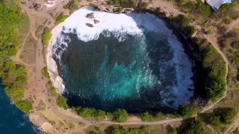 Broken Beach Bali Video stock 261152388