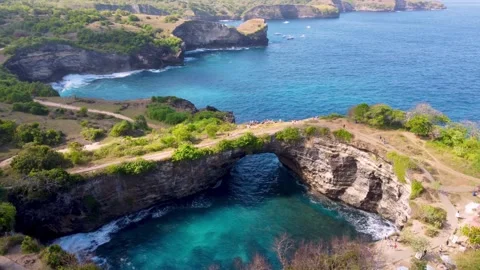Broken Beach Bali Video stock 261153637