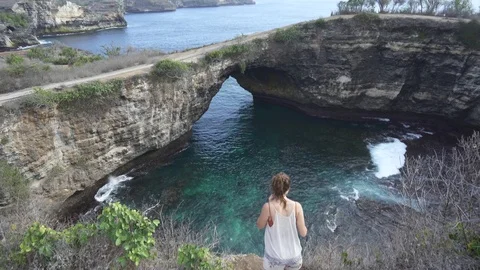 Broken Beach Nusa Penida Stock Footage 126003501