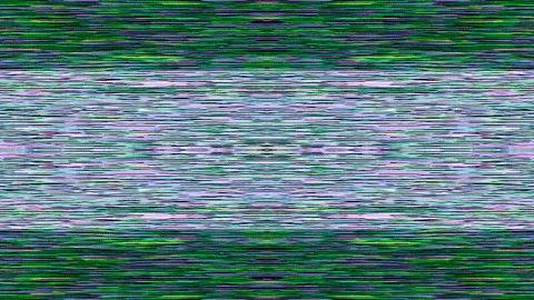 Broken Bitrate: An Abstract, Pixelated Display of Computer Data and Video Video stock 233635758