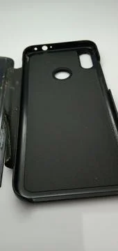 Broken Black Soft Case Stock Photos