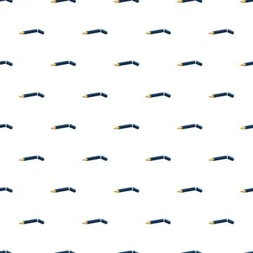 Broken blue pencil pattern repeating background design Illustrazione stock