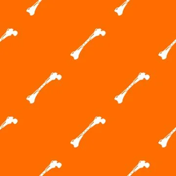 Broken bone pattern vector orange Illustrazione stock