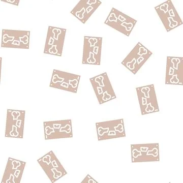 Broken bone x-ray glyph vector seamless pattern Stock Illustration