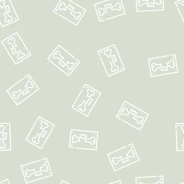 Broken bone x-ray line vector seamless pattern Stock Illustration