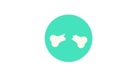 Broken bones are healed by bridging the bones. 2D Animation. 库存影片 258186910