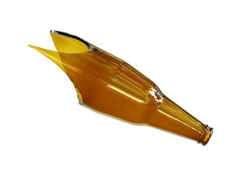 Broken bottle as lethal weapon Stock Photos