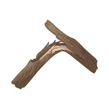 Broken branch illustration Stock Illustration