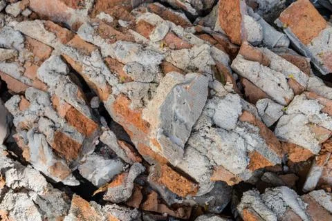Broken brick Stock Photos