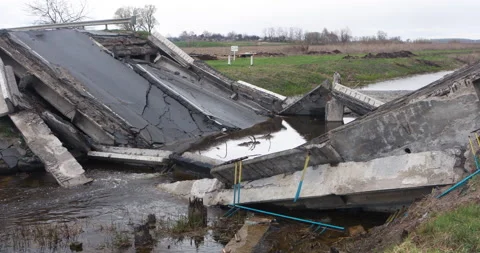 Broken bridge Stock Footage 188743399