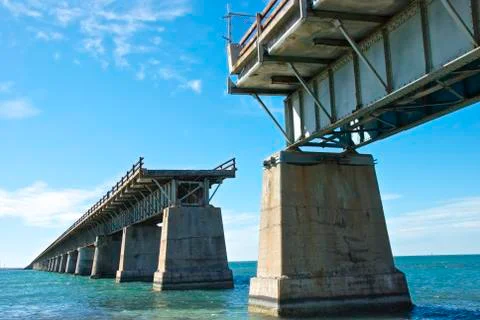 A Broken Bridge Foto stock