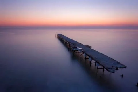 The broken bridge. Stock Photos