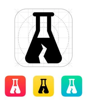 Broken bulb icon. Vector illustration. 스톡 일러스트
