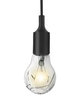 Broken bulb, isolated white background Stock Illustration