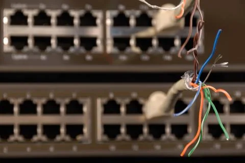 Broken cable Stock Photos