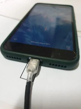 Broken cable 스톡 사진