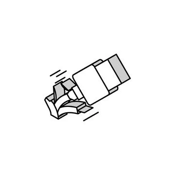 Broken cable usb isometric icon vector illustration Stock Illustration