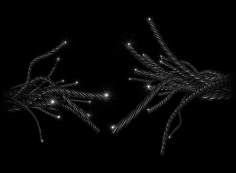 Broken cables Stock Illustration