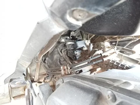 Broken car engine Stock Photos