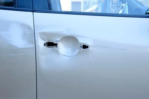 Broken car handle Stock Photos