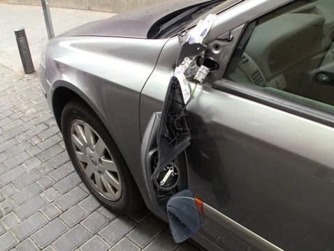Broken Car Mirror Stock Photos