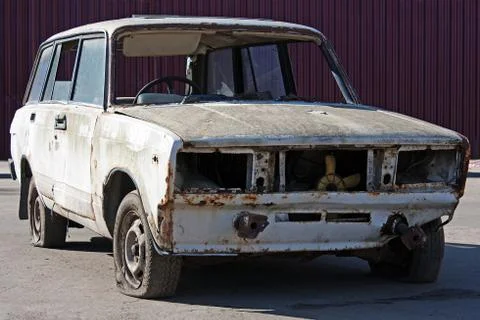 Broken car Stock Photos