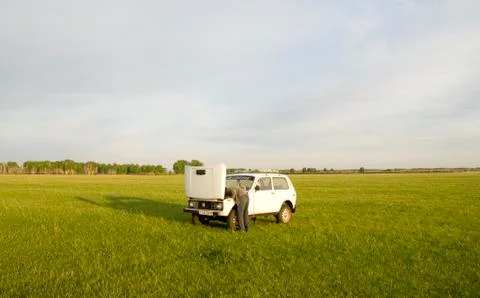 Broken car Stock Photos