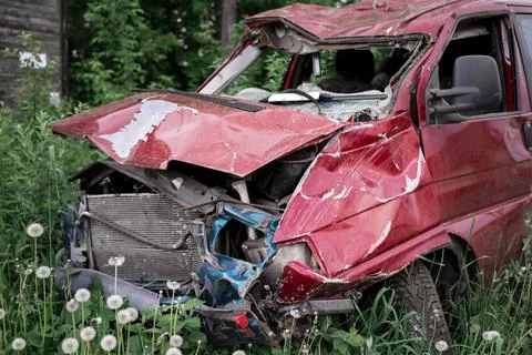 Broken car Stock Photos
