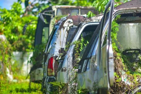 Broken car Stock Photos